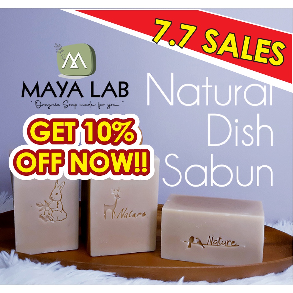 🔥READY STOCK🔥 MAYA LAB Natural Handmade Dish Wash & Multipurpose Bar ...
