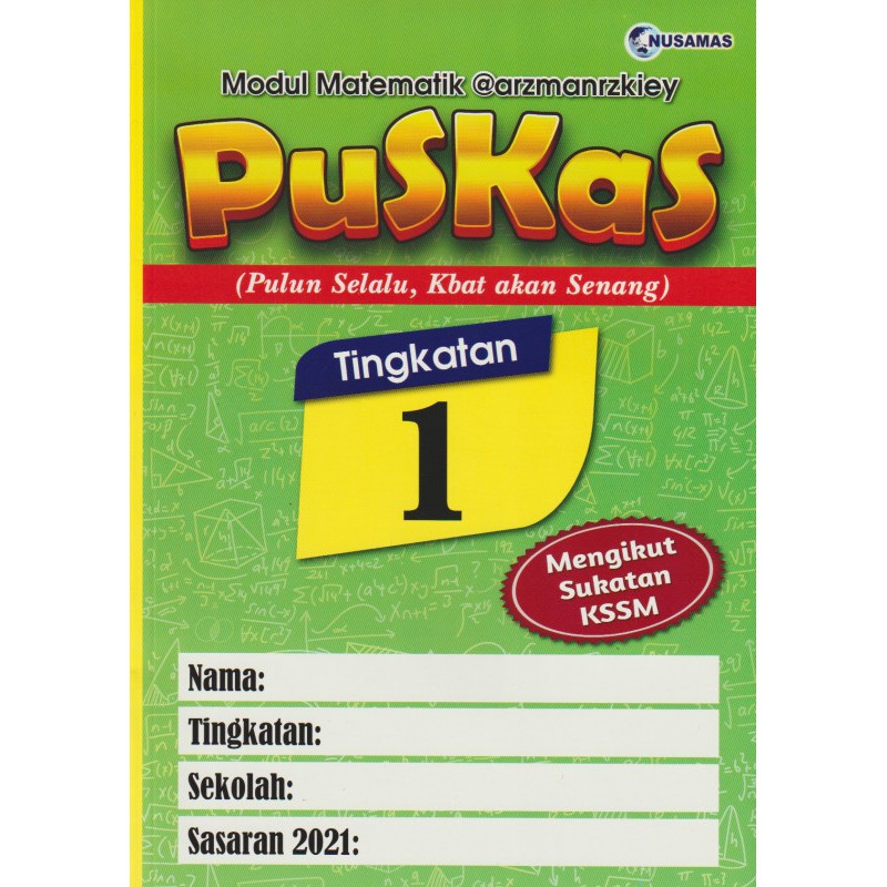 JDEEN BUKU LATIHAN TINGKATAN 1 MATEMATIK PUSKAS  Shopee Malaysia