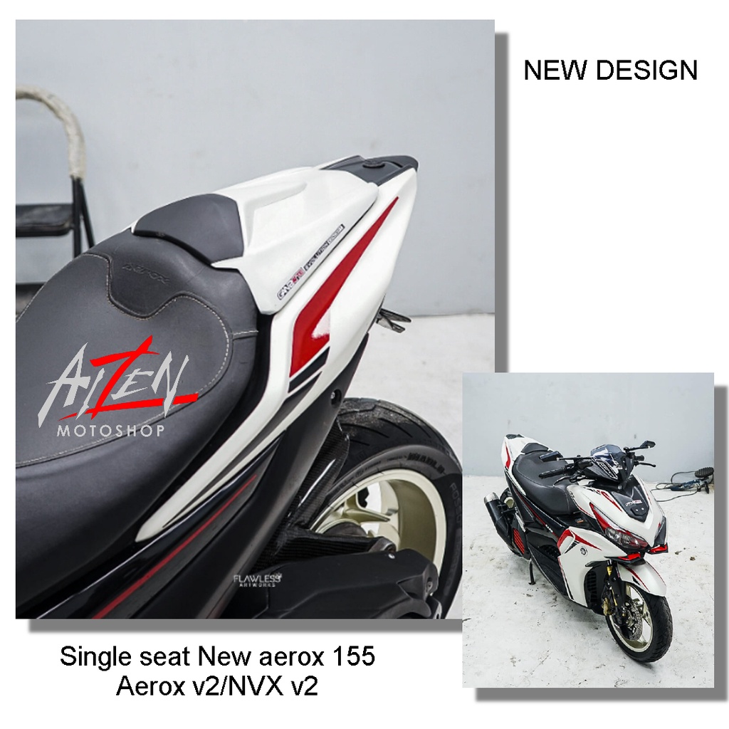 Single seat New aerox connected Sporty style, Cover seat New aerox and