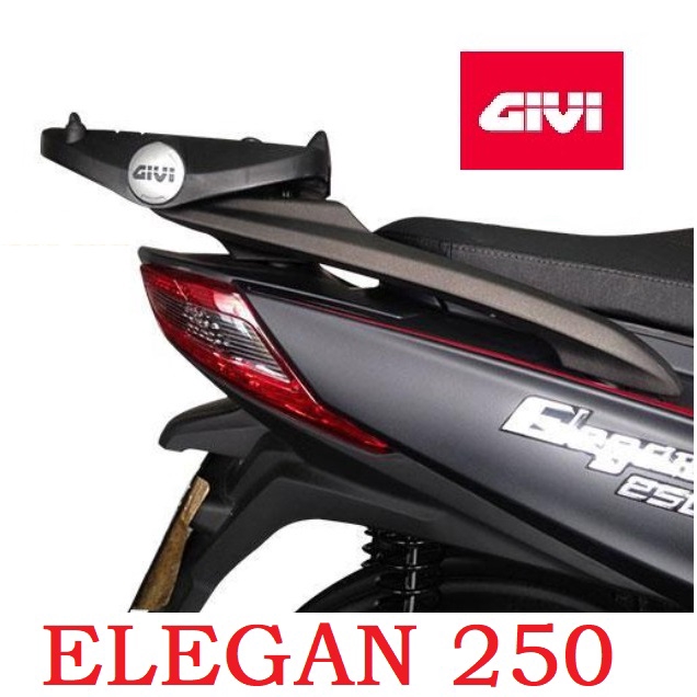 GIVI E300N2 Toppboks Monolock 30L Sort/rød Refleks