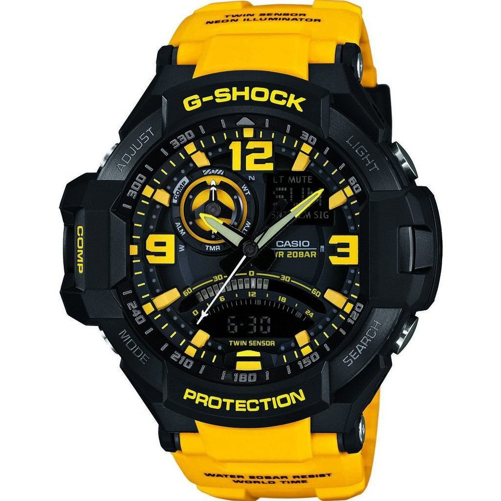 G Shock Gravity Master GA 1000 Yellow Compass jam tangan gshock mens watch Shopee Malaysia