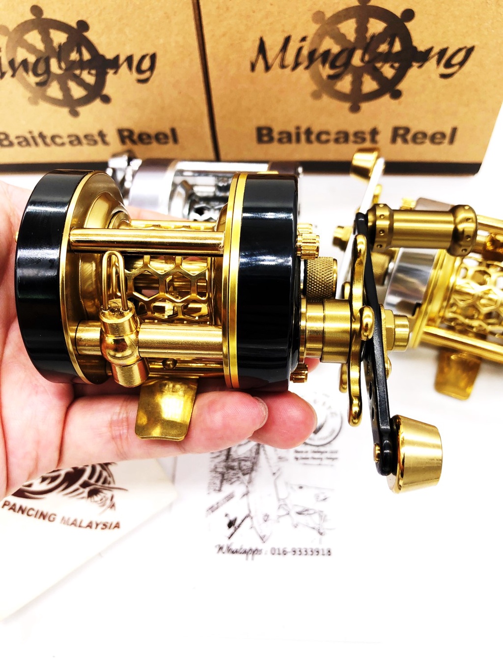 SKYGITZ MING YANG W300L BFS ULTRALIGHT UL BC DRUM BAIT CASTING REEL ...