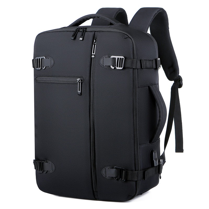 Full Black 21 Inch Expandable Backpack Business Travel Luggage Cabin ...