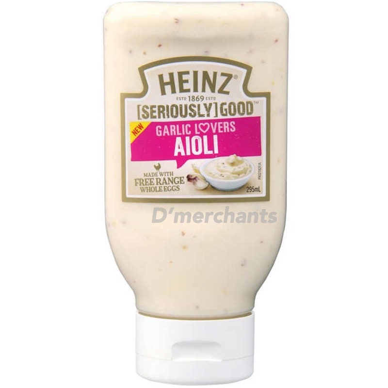 Heinz Seriously Good Garlic Lovers Aioli 295ml Shopee Malaysia 5597