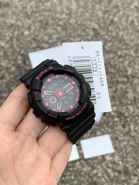 READY STOCK 100% ORIGINAL CASIO BABY-G BA-111-1A BLACK PINK SUPER