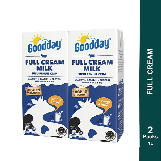 Goodday Full Cream UHT Milk 2 x 1 Liter | Shopee Malaysia
