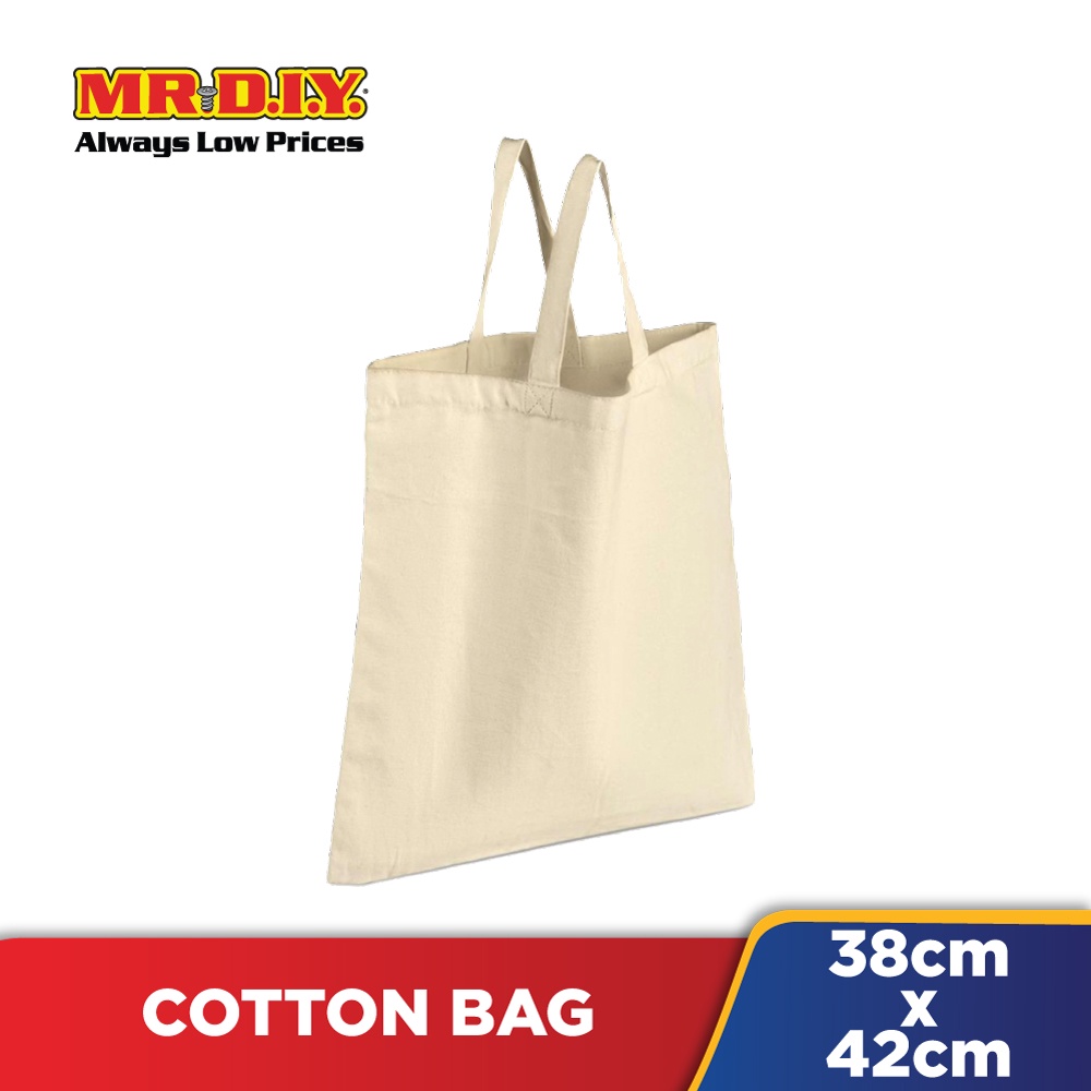 Plain Cotton Shopping Bag (38x42cm) Shopee Malaysia