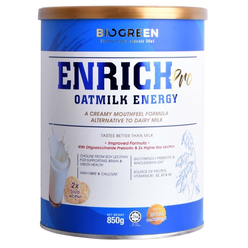 NEW STOCK BIOGREEN ENRICH PRO OATMILK ENERGY 850g (Exp 9/2025) | Shopee ...