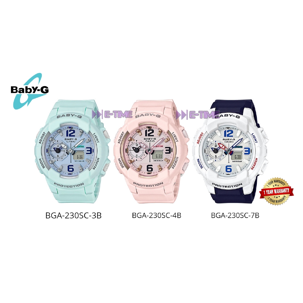 100 ORIGINAL CASIO BABY G BGA 230SC 4B LADY WATCH BGA 230SC BGA 230SC 3B BGA 230SC 7B BGA 230SC Shopee Malaysia