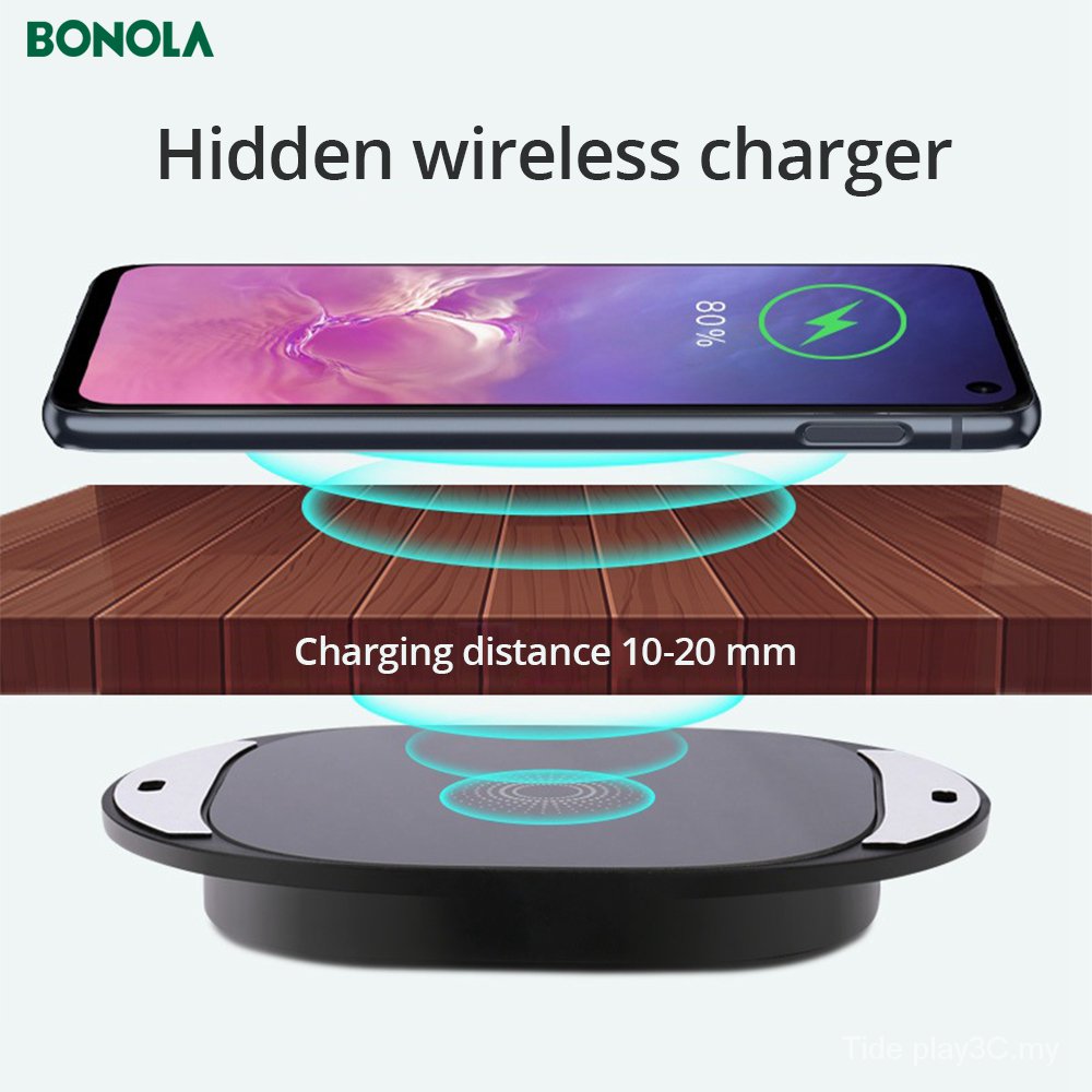 BONOLA Qi invisible true wireless charger long distance 25MM