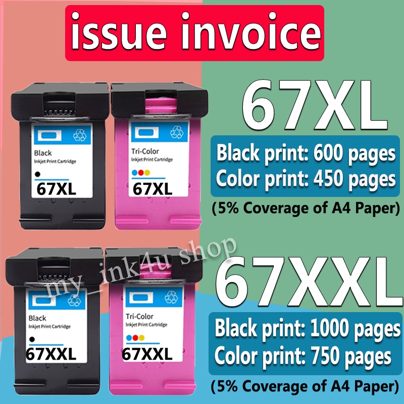 HP 67 ink HP 67XL black HP67XL refillable ink Cartridge for hp 1200 ...