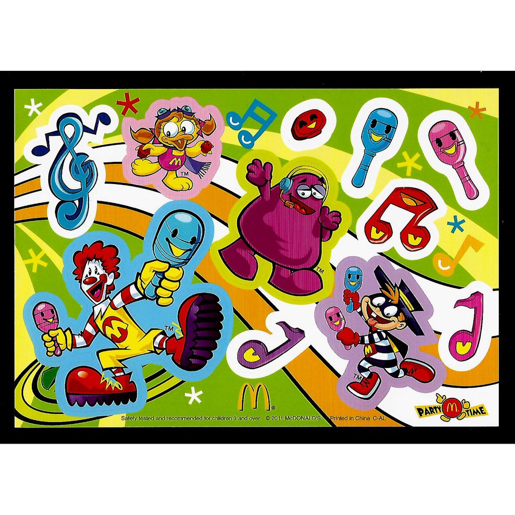 Sticker - McDonald's Party Time | Shopee Malaysia
