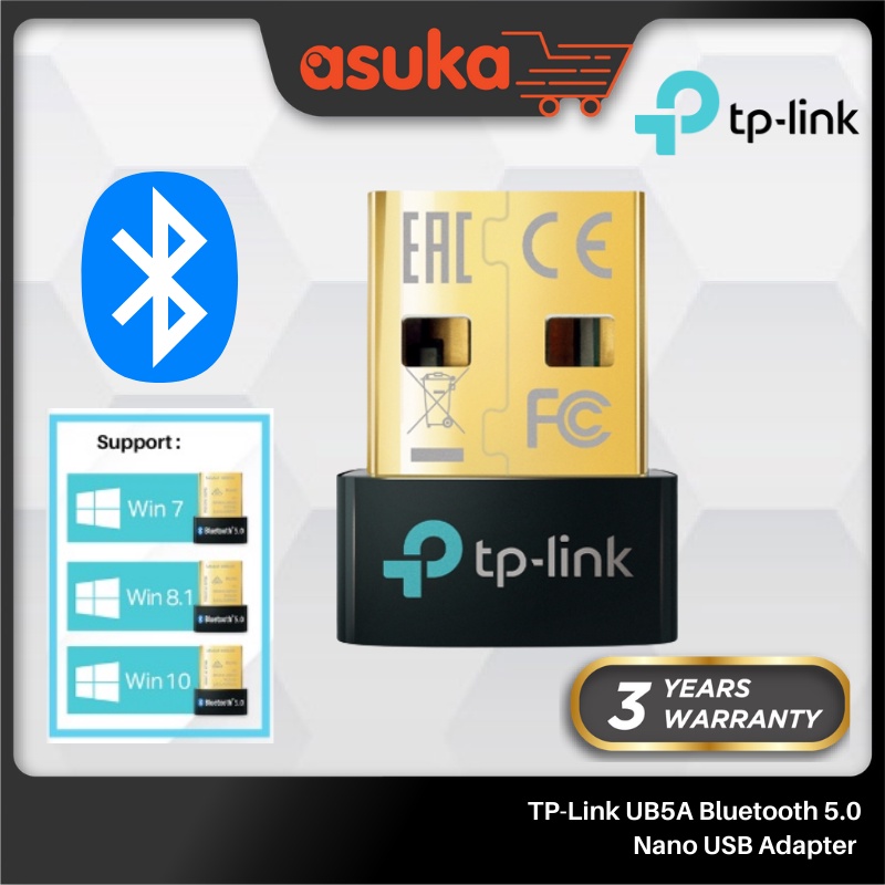 TP-Link UB5A/UB500 Bluetooth 5.0 Nano USB Adapter For Desktop Laptop ...
