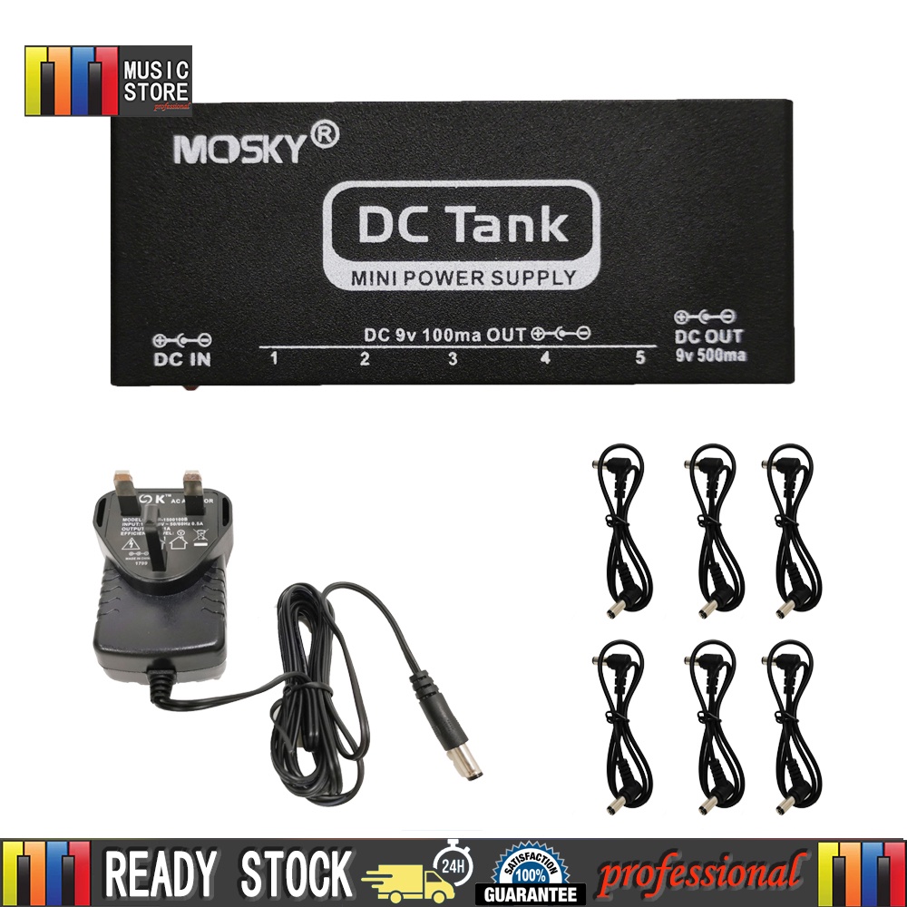 【Fast shipping】Mosky Mini DC-TANK 9V Guitar Pedal 6 Isolated Output ...