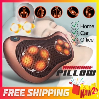 Dropship Back Neck Massage Pillow Kneading Massager In-Car Thermotherapy  Massage Pillow W/ Car Charger US Plug to Sell Online at a Lower Price