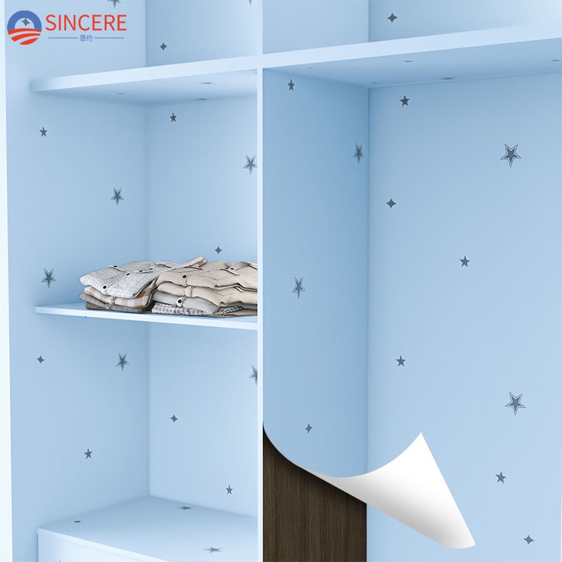 Wardrobe Stickers Room Waterproof MoistureProof Wallpaper ins Style