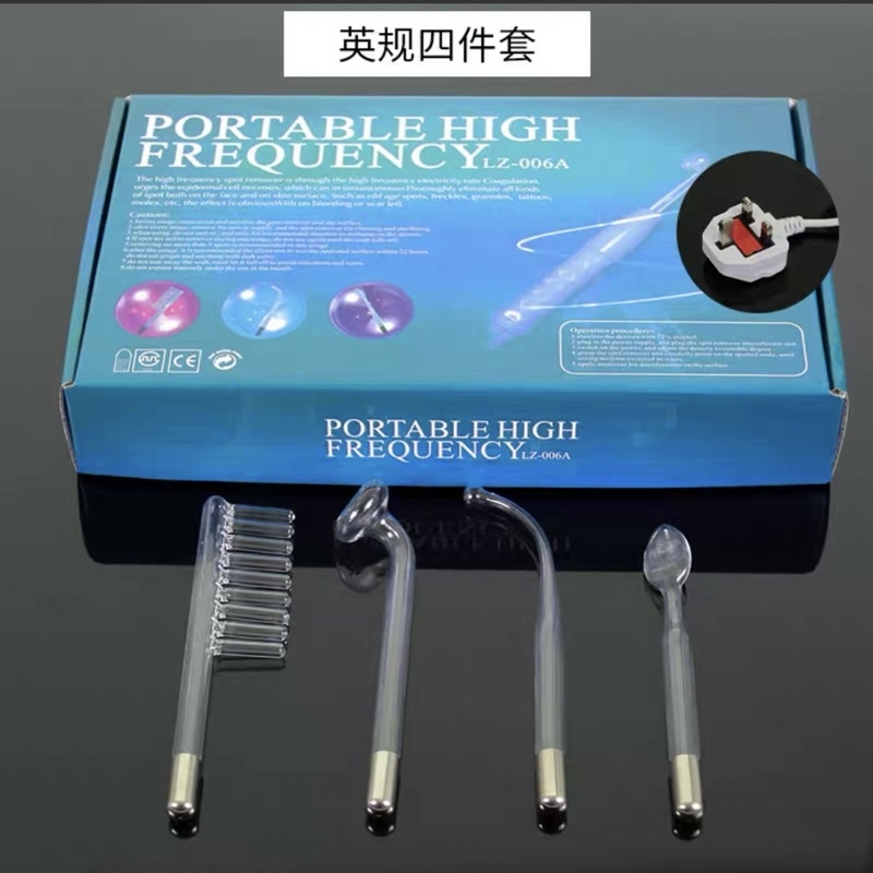High Frequency 4 IN 1 Facial Machine Spot Acne Meter Remover Portable ...