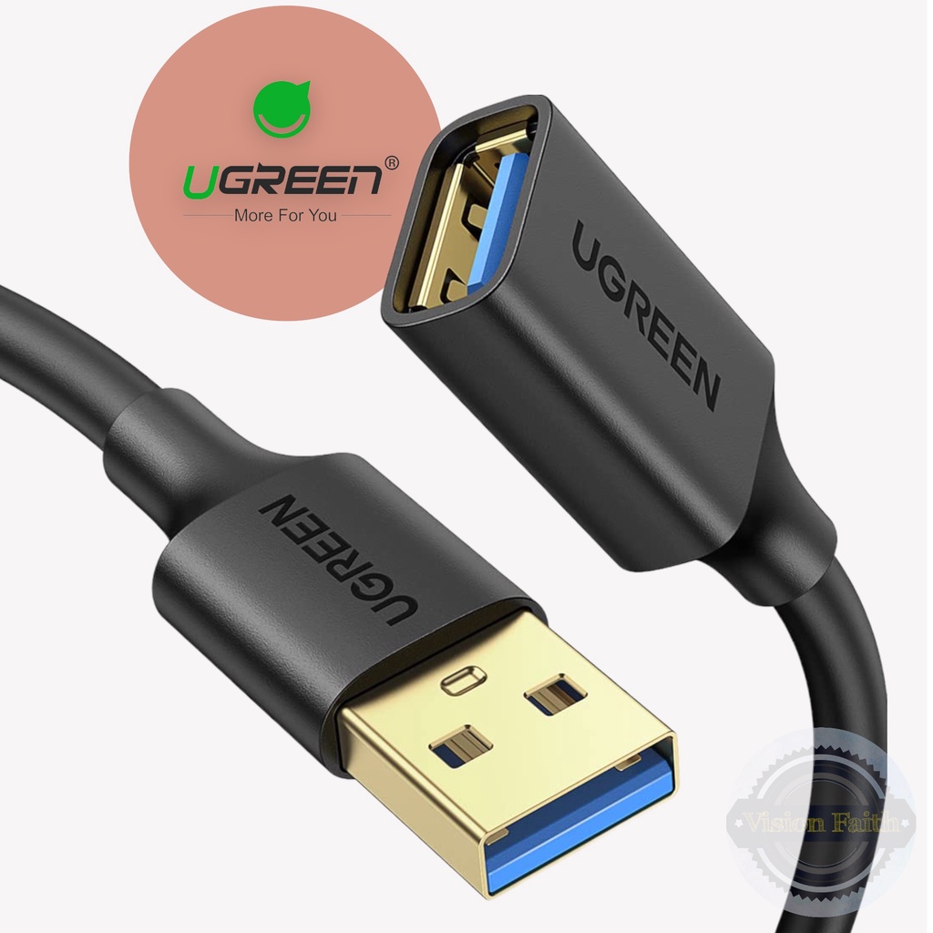 Ugreen Usb Extension Cable Male To Female Shopee Malaysia