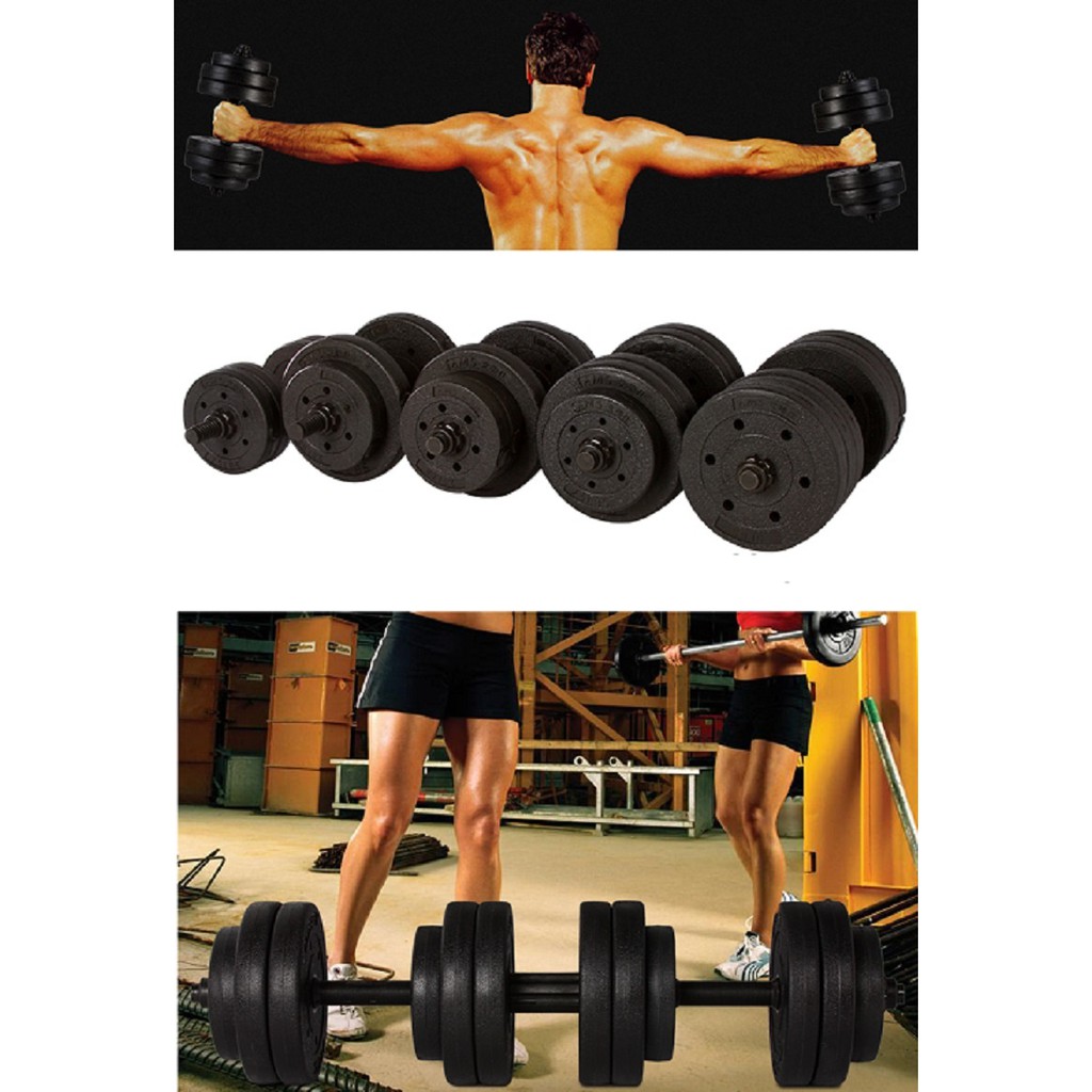Alat Senaman Berkualiti 20KG/30KG Regular Dumbbell Set [FREE Dumbbell