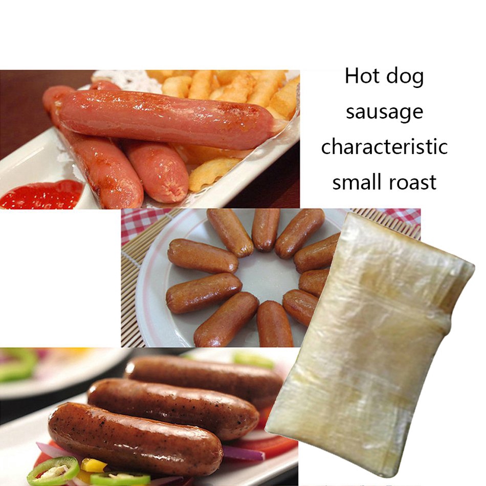 Center Dried sheep casings, home sausage, dried sausage, widestriped