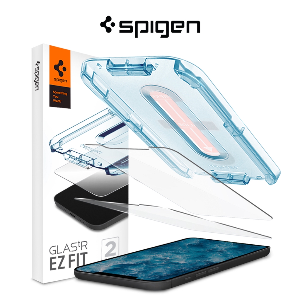 Spigen EZ Fit Tempered Glass For iPhone 12 Pro/12 (2 Pack) | Shopee ...