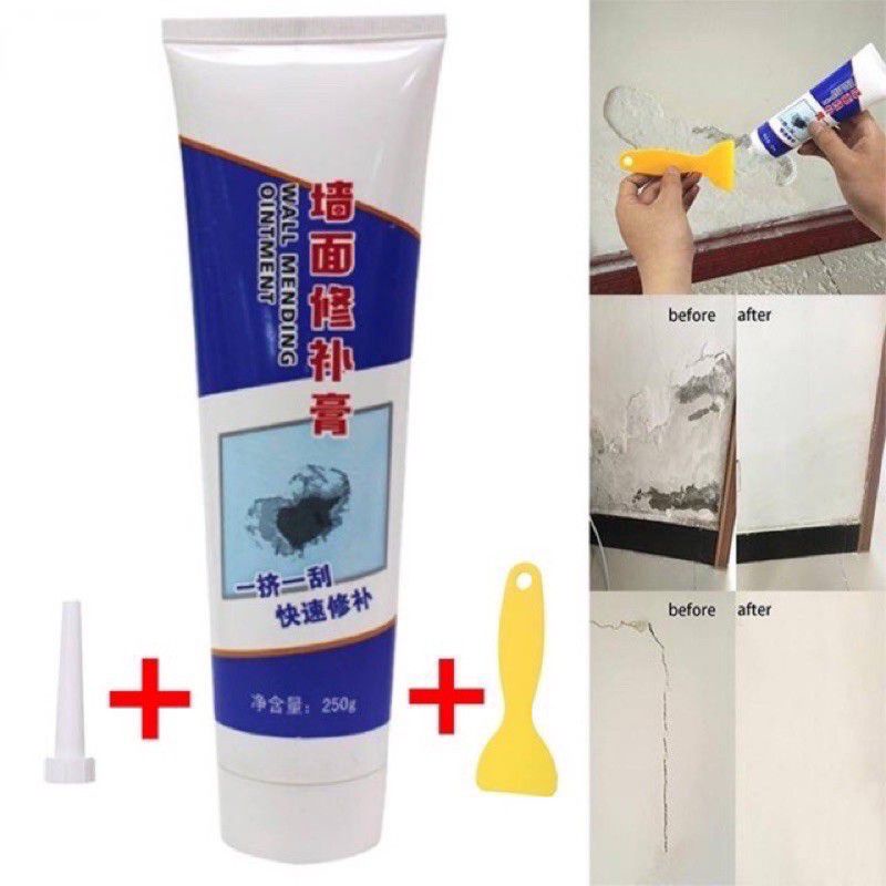 LKB Wall Repair Cream Waterproof Wall Mending Ointment Fix Wall Crack ...