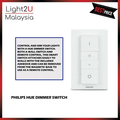 Philips Hue Dimmer Switch Wireless Smart Remote Control | Shopee Malaysia