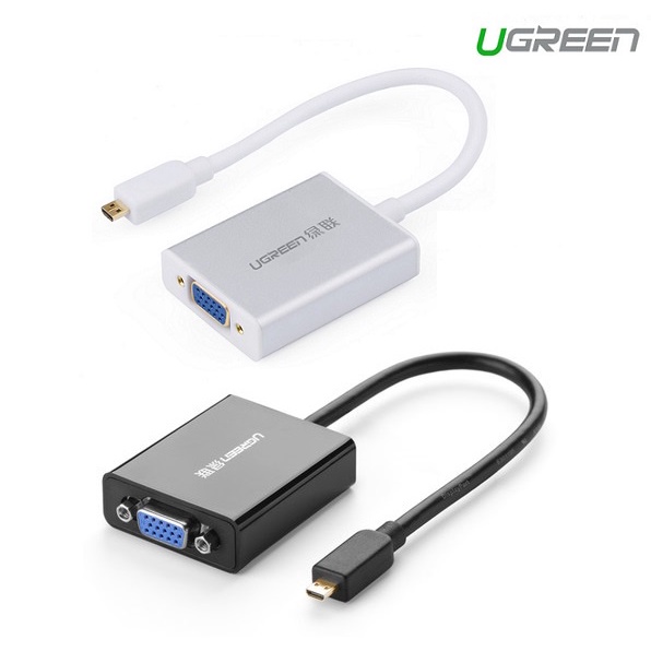 MicroHDMI Type D to VGA Adapter Converter Projector Monitor PC Tablet ...