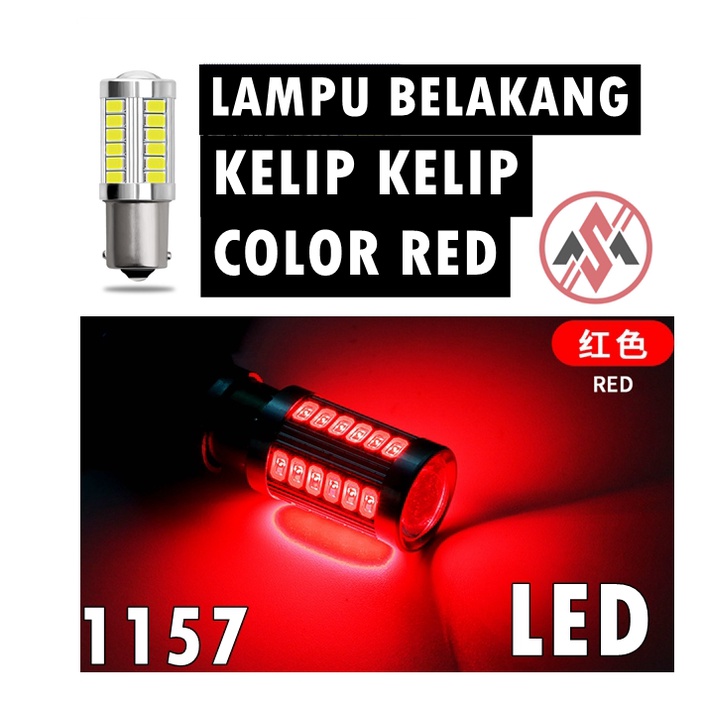 Flushing Blink Tail Lamp LED Rear Light Bulb Lampu Kelip Belakang LC135