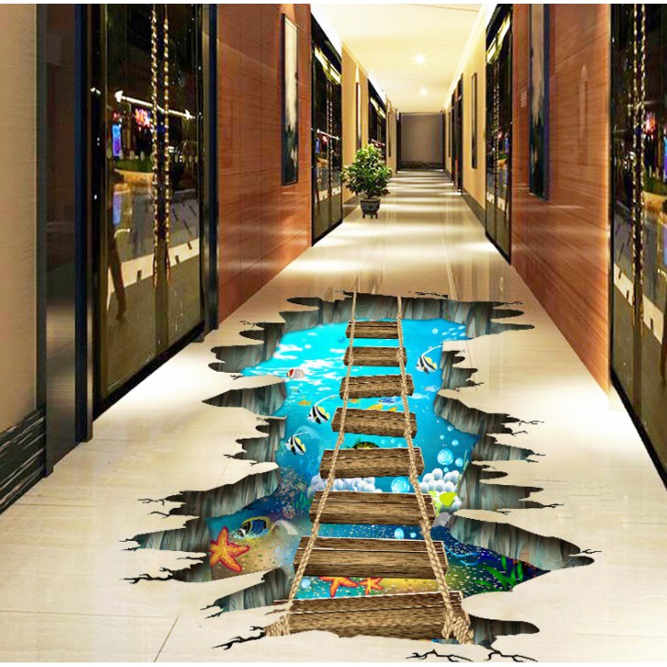 3D Wall Sticker Floor Sticker Kids Floor Sticker Room Decoration ...
