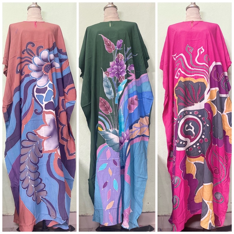 Kaftan Kelawar Cotton Batik Lukis Kelantan Shopee Malaysia