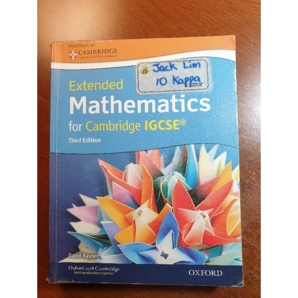 Extended Mathematics for Cambridge IGCSE (Third edition) | Shopee Malaysia