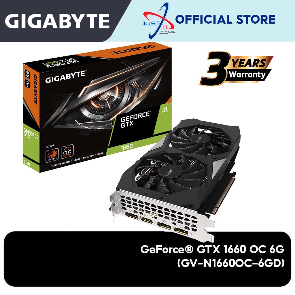 GIGABYTE GV-N1660OC-6GD GTX1660 OC 6GB DDR5 192BIT VGA Card