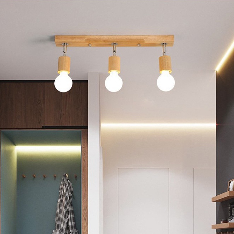 Nordic timber track light modern creative personality simple surface ...