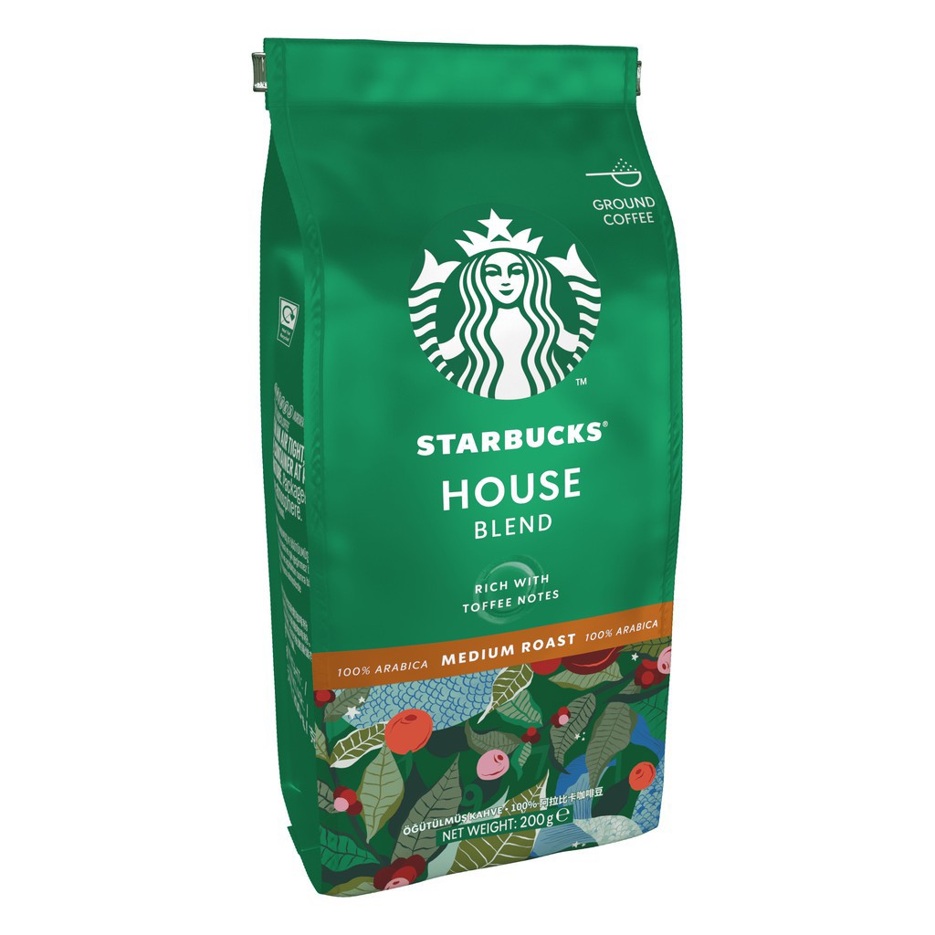 Starbucks House Blend Medium Roast Ground Coffee 200g | Shopee Malaysia