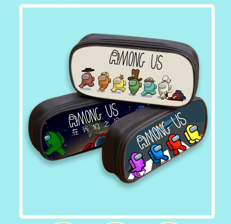 Among Us Cartoon Stationery Box Space Werewolf Killing Large Capacity ...