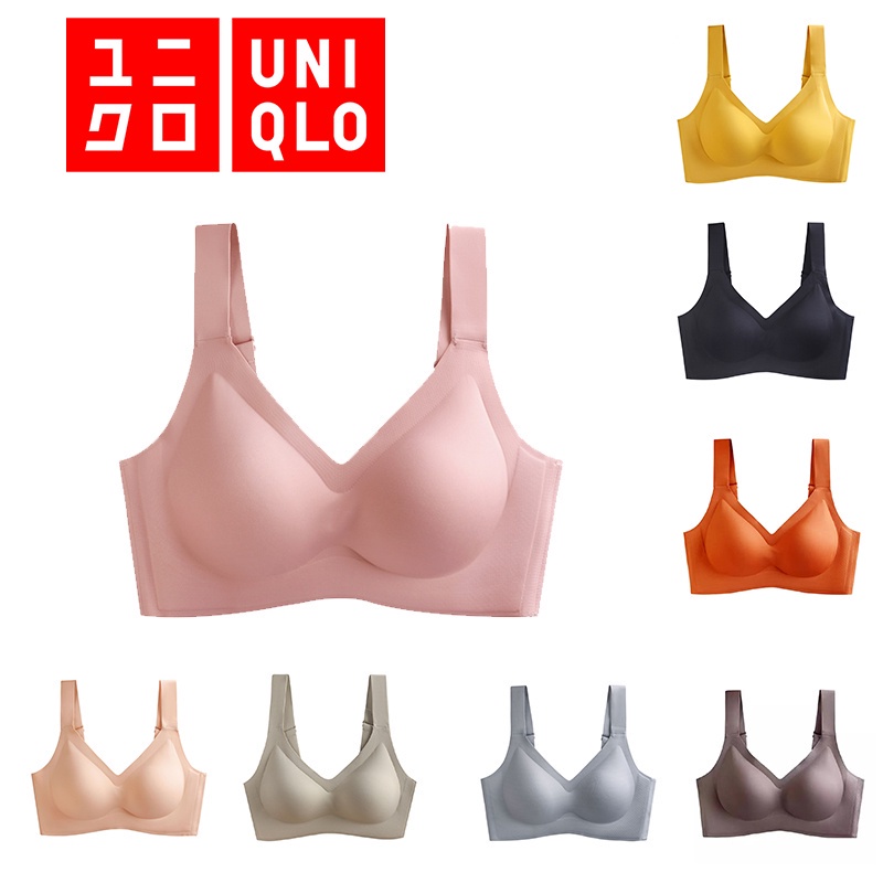 Uniqlo 8 Colors Airism Bra Large Straps No Trace No Rims Gathered  Adjustable Sports Sleep Bra