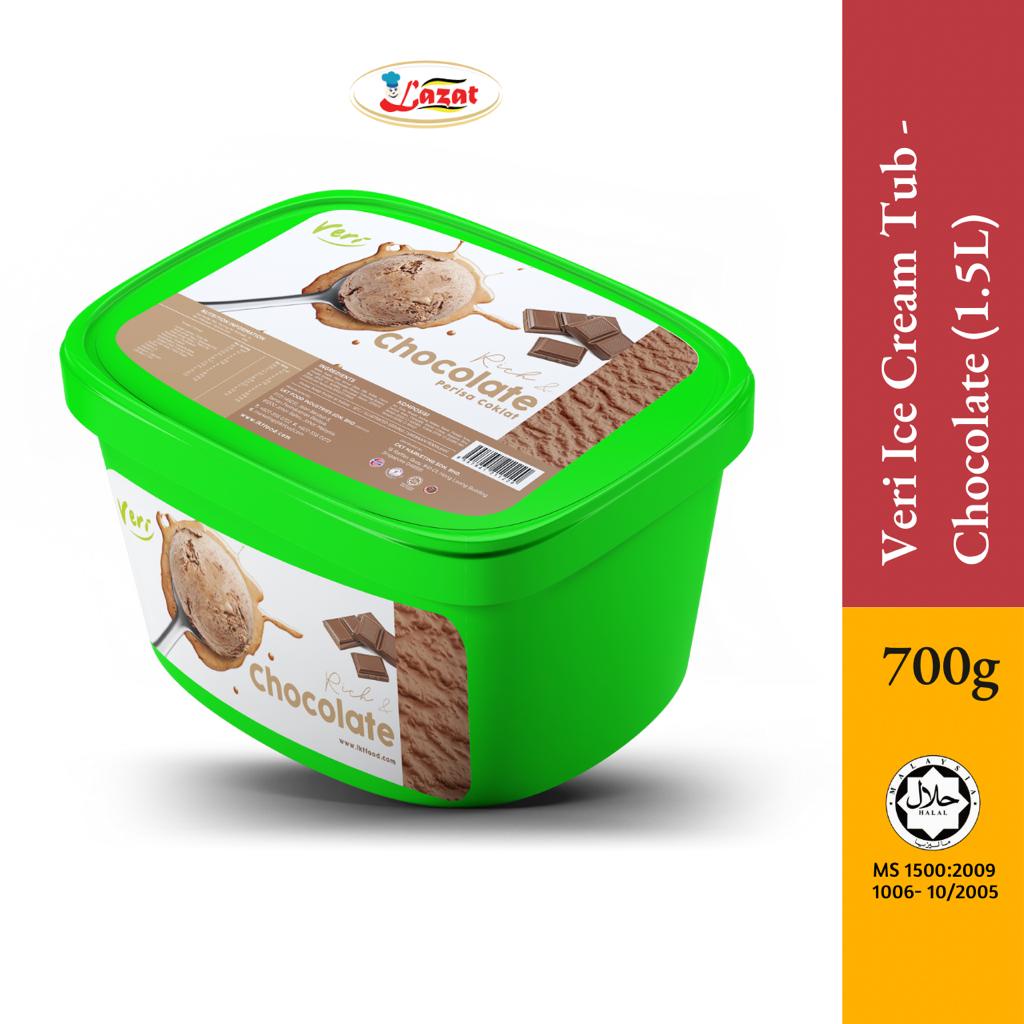 Veri Ice Cream Tub Chocolate 1.5L x 1 Tub