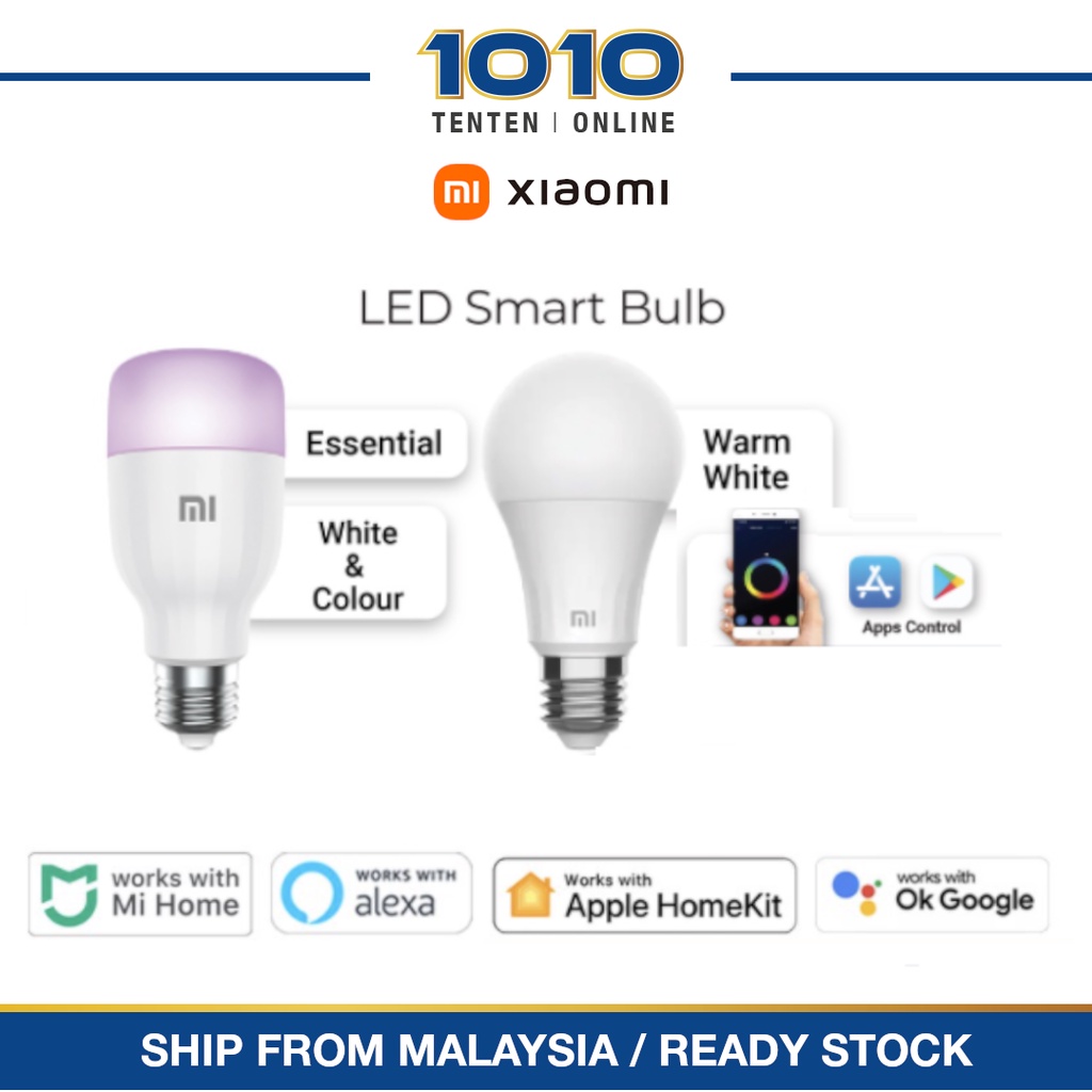 Xiaomi Mi LED Smart Bulb Mi Home English Works with Google Assistance ...