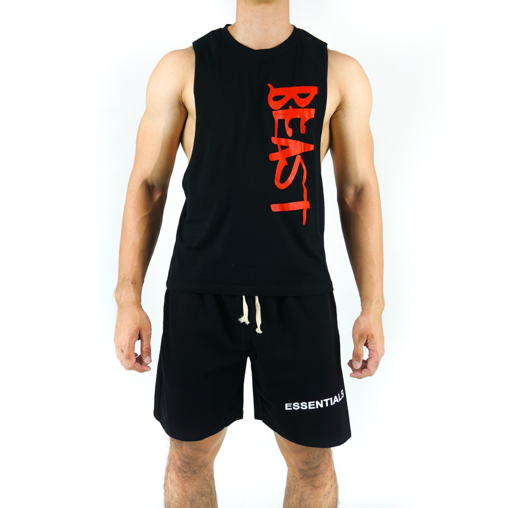 [Ready Stock] Gym Wear Sleeveless Fitness Apparel Gym Shark Alphalete ...