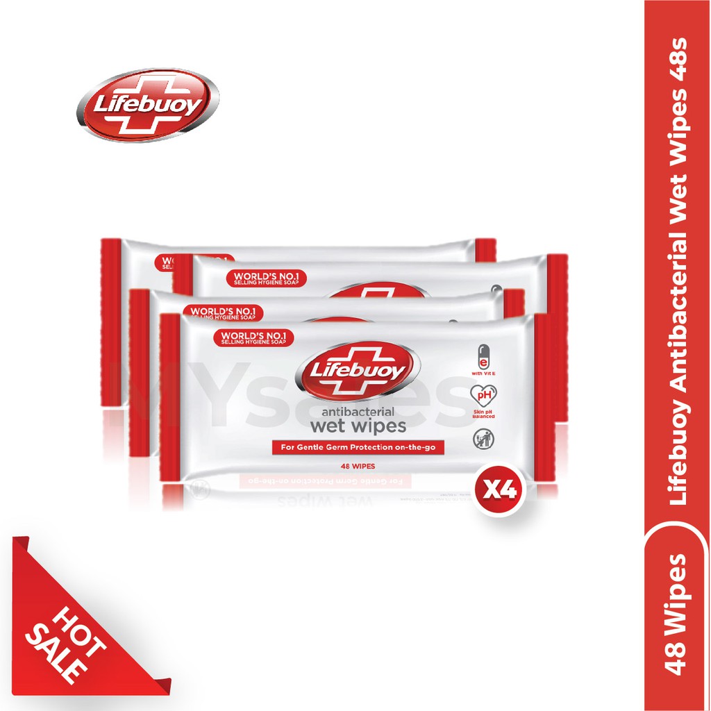 1CTN Lifebuoy Antibacterial wet wipes (32pack / ctn) Shopee Malaysia