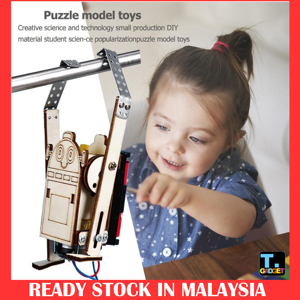 DIY Rope Climbing Robot Kid Toy Learning Kit STEM Science School