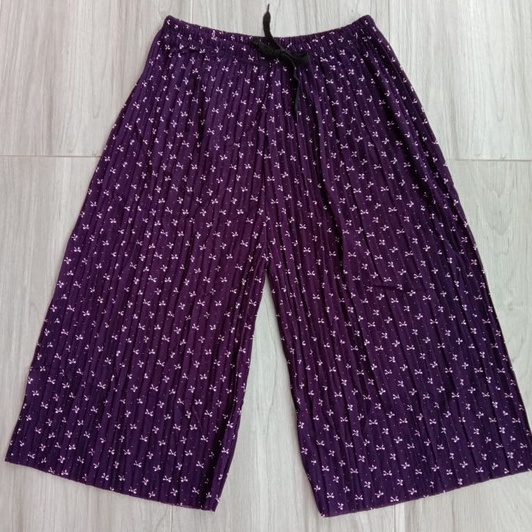 MX 90 Ladies Floral Ribbon Polka Dot 3/4 Pants / Seluar Seliar Floral ...