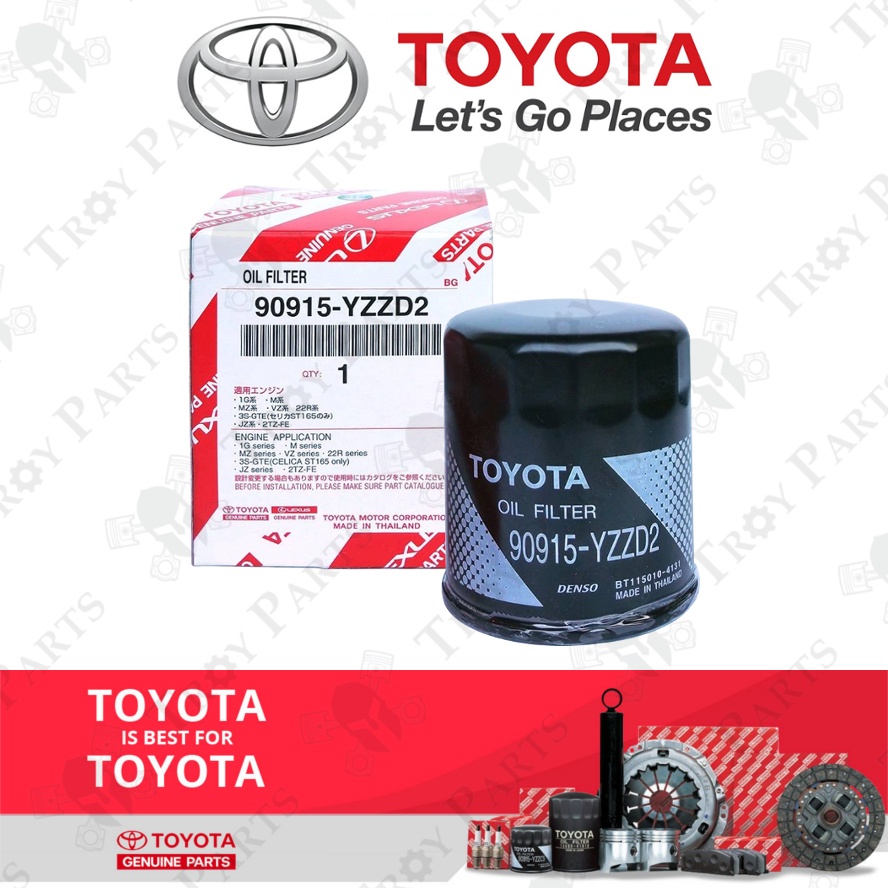 Original Toyota Oil Filter (90915-YZZD2) For Hilux Innova Fortuner ...