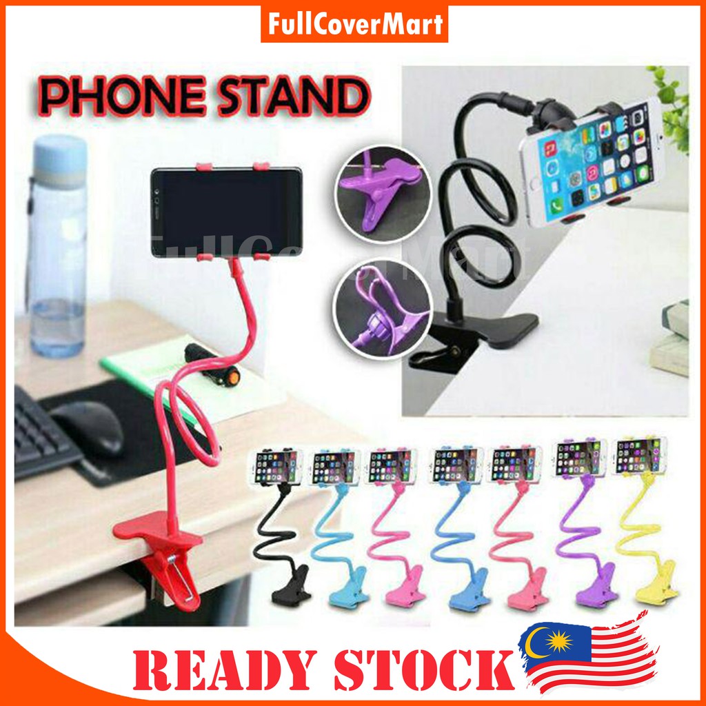 (HOL29) 360 Rotating Flexible Long Arm Phone Holder Stand lazypod lazy