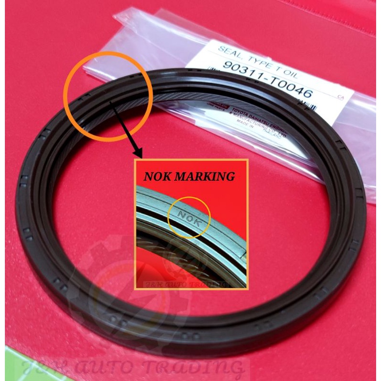 ORIGINAL TOYOTA HILUX / HIECE NOK VITON FLYWHEEL OIL SEAL KUN25 ...