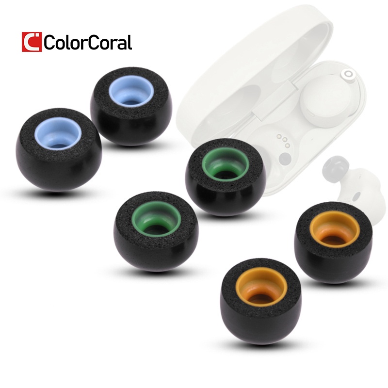 ColorCoral Memory Foam Ear Tips for Sony WF1000XM4 Eartips,Jabra