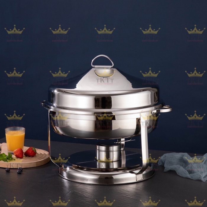 TKTT 42cm Hanging Bell Dome Chafing Dish Buffet Serving Golden Bell