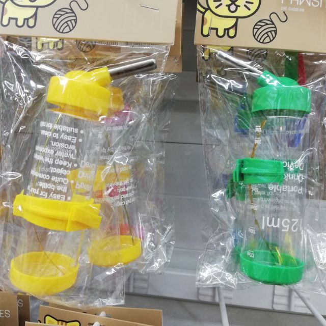 pet drinking bottle water cat rabbit hamster nozzle bekas sangkar haiwan peliharaan botol air