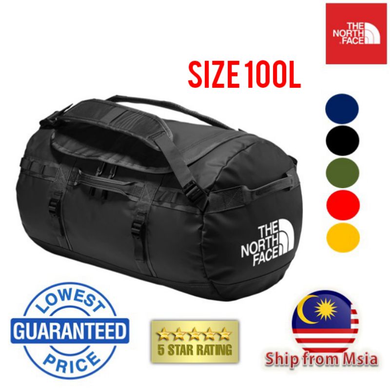 North face 100l bag on sale